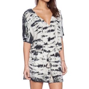 Gypsy05 silk tie dye B&W dress